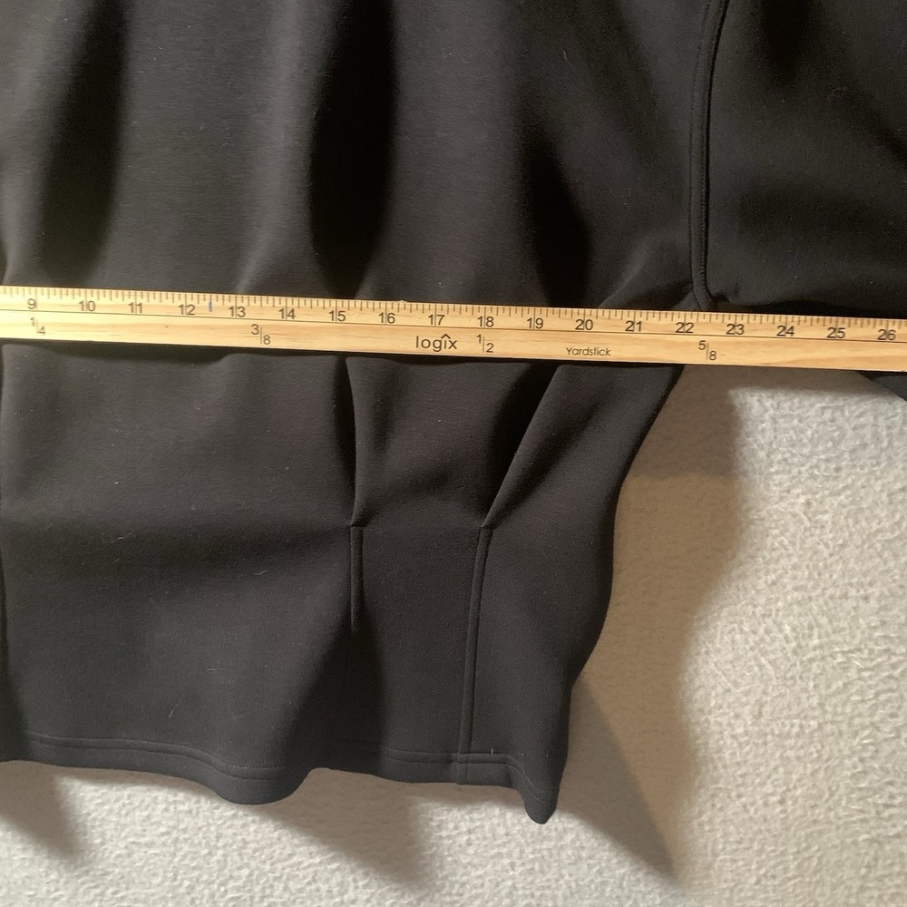 lululemon Gathered Waist Crew Pullover Size12 black - Picture 6 of 10